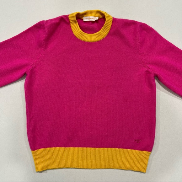 Tory Burch Cashmere Crewneck Sweater Size L - Picture 5 of 13